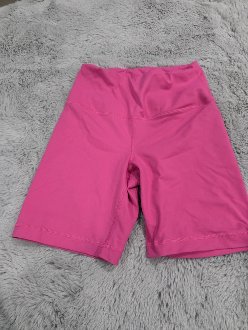 Reflex Hot Pink High-Waist Bike Shorts